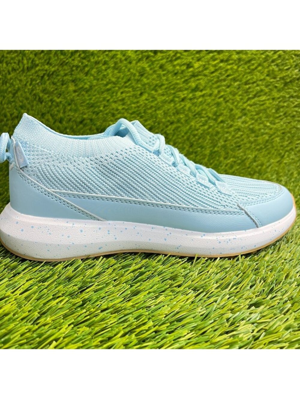 Stroll Sport Knit Womens Size 6.5 Blue White Gum Athletic Spikeless Golf Shoes